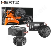 Hertz DT 24.3 Coppia di Tweeter per Auto 24mm con Filtri Crossover Inclusi 80W