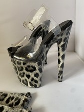 Fab Hella Heels Snow Leopard
