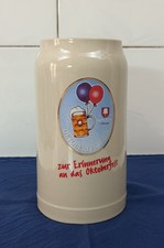 boccale birra Spaten Munchen Oktoberfest Breweriana stein bierkrug 1 Lt