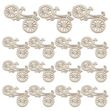 30Pcs Wood Bike Cutouts for