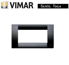 PLACCA 4P NERO VIMAR IDEA