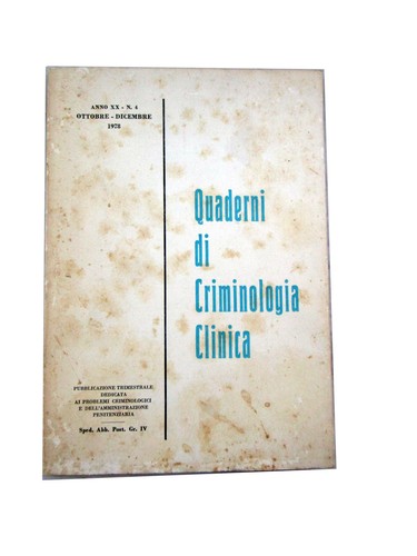 V5250 quaderni criminologia - v5250, di