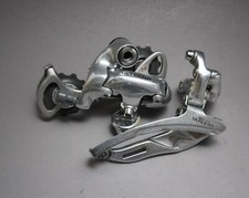 Set triplo deragliatore Shimano Ultegra RD 6500 + FD 6503 / 9 Sp / 2001 / ø 28,6