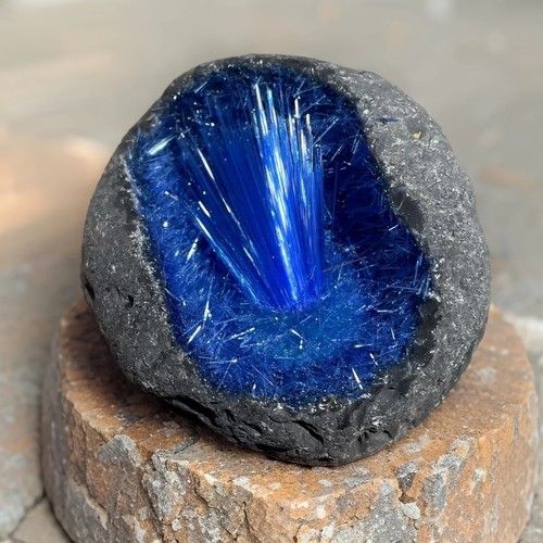 Raro cristallo goethite blu - cristallo,