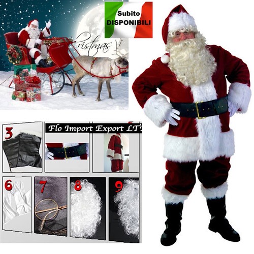 Vestito costume babbo natale - vestito,