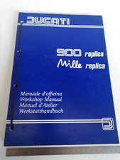 manuale officina originale Ducati 900 Replica Mille italiano + multilanguage