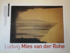 LUDWIG MIES VAN DER ROHE progetto grattacielo 1921 STAMPA FOTO ARCHITETTURA 