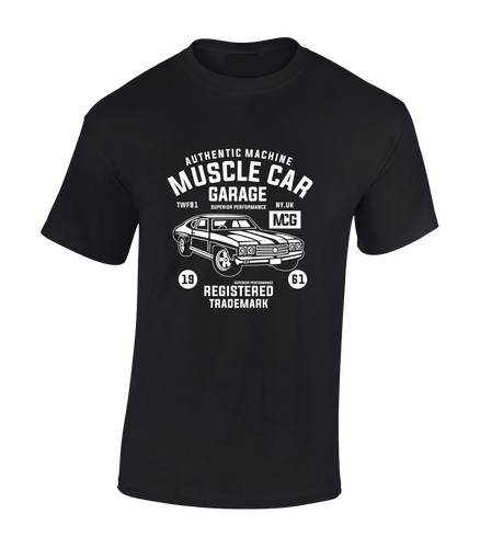 Maglietta muscle car - car, garage