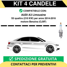 KIT 4 CANDELE per AUDI A3