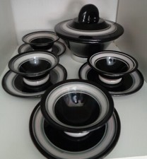 SERVIZIO SACRU ROMETTI TAZZINE CONTENITORE ANNI '30 RARO POTTERY DECO' BALDELLI