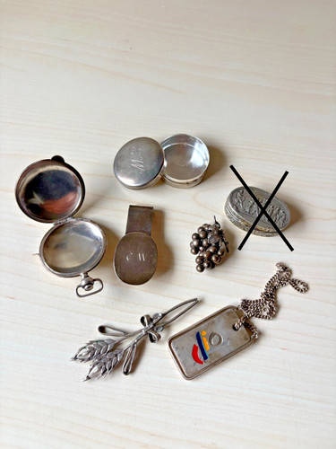 Lotto argento massiccio - lotto, 800