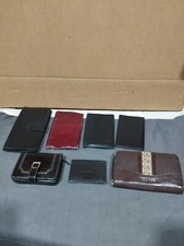 lotto di pelletteria vintage: 7 portafogli e borse