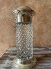 Antico Profuma Ambiente In Metallo Argentato E Vetro. Italia Anni 30/50