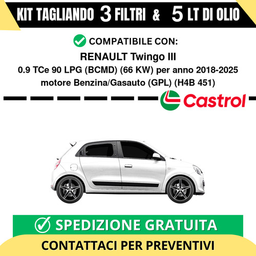 Tagliando per renault - renault, twingo