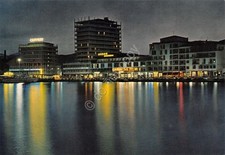 Cartolina Isola d'Elba Portoferraio Zona nuova Grattacieli Notturno anni '90 