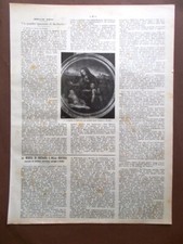 Articolo del 1903 Quadro