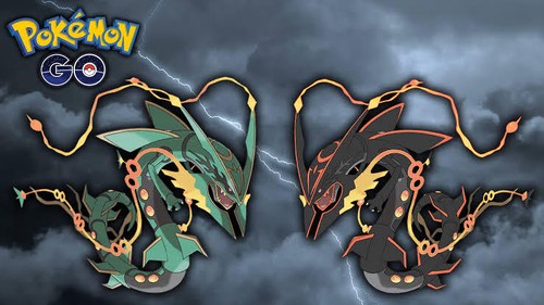 Rayquaza shiny non - shiny,