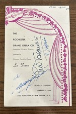 1948 LA TOSCA Playbill Signed