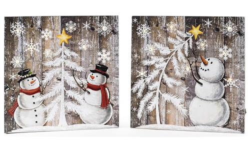 Pupazzo neve illuminato led - pupazzo,