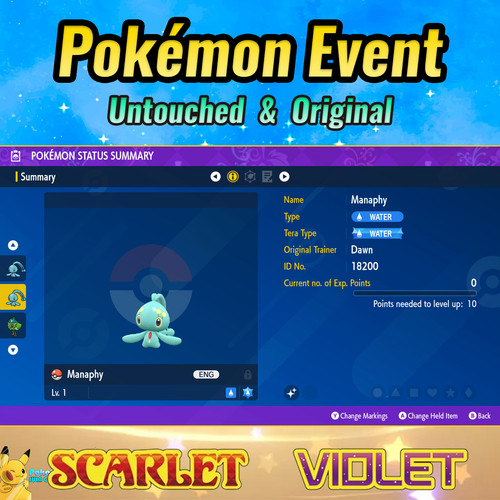 Manaphy shiny evento - ✨manaphy, 💚evento