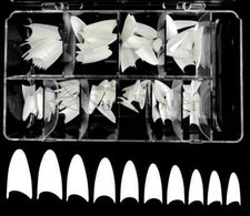 100 TIPS STILETTO TRASPARENTI