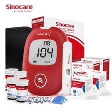 Misuratore di Glicemia test Kit 100 glucosio nel sangue Sinocare Safe AQ Smart