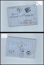 Storia postale Regno VEII da Calcio a Sovere sassone 24