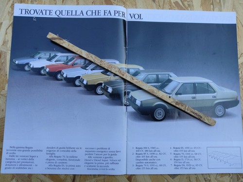 Depliant fiat regata - depliant,