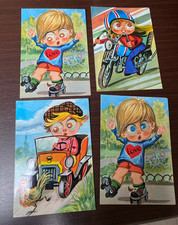 LOTTO 4 CARTOLINE - VINTAGE CON OCCHI MOBILI