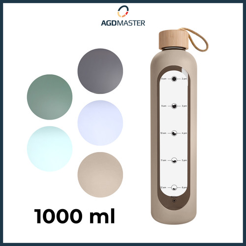 Borraccia vetro 1l con - vetro,