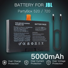 Batteria di ricambio 5000mah per altoparlante Bluetooth JBL partybox 520 720