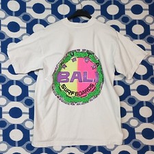 BALI THE  SURF BOARDS WHITE T - SHIRT ORIGINAL DESIGN OF WARDANATAY LOR, SUMMER 