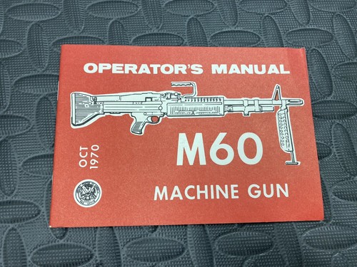 M60 operators manual original - manual,
