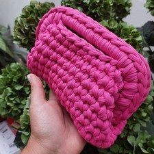 Borsa Clutch all'uncinetto