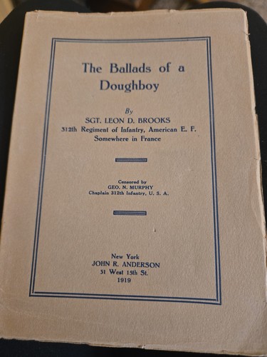 The ballads doughboy 1919 - the,