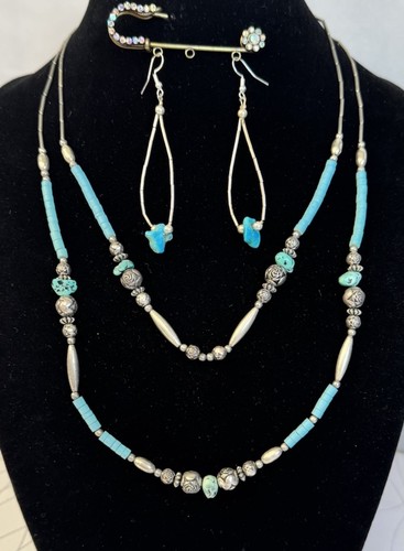 Set collana perle turchese - , e