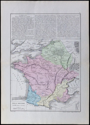 1867 carta geografica antica - 1867,