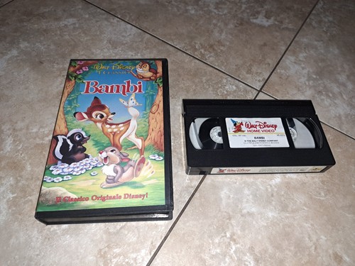 Vhs bambi walt disney - walt,