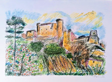 Michele Cascella, Litografia 70 x 50 con certificato, numerata e firmata