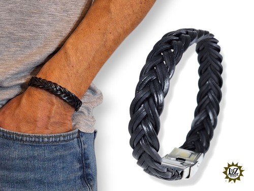 Bracciale uomo cuoio - in,