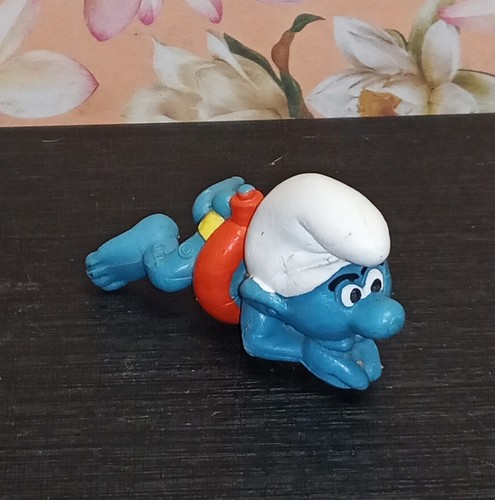 Puffo 1977 smurf nuotatore con - 1977,
