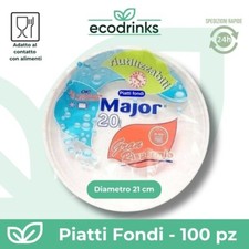 100 Piatti Fondi in Plastica