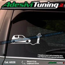 Adesivo Cunetta Fosso Fiat Seicento 600 Sticker Decal Tuning