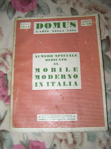 Rivista domus 1929 con mobili - rivista,