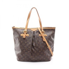 Louis Vuitton Palermo GM Borsa a Tracolla Monogram, Tela Rivestita e Pelle, Donna