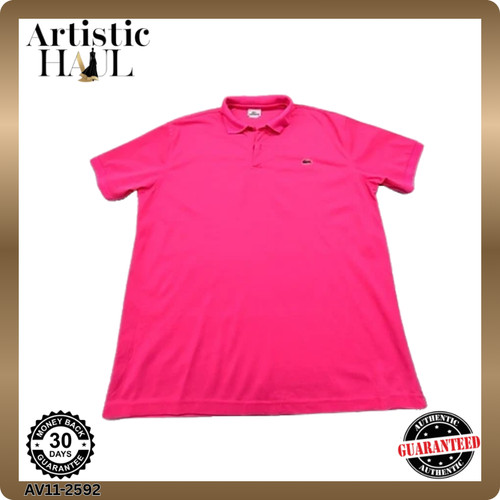 Polo lacoste uomo rosa fucsia - lacoste,