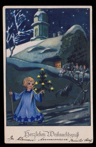 Cartolina natale quadro - cartolina,