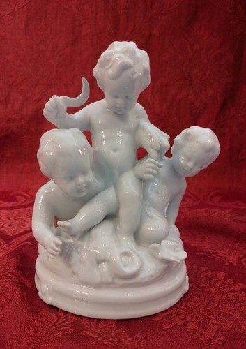 Scultura putti porcellana - scultura,
