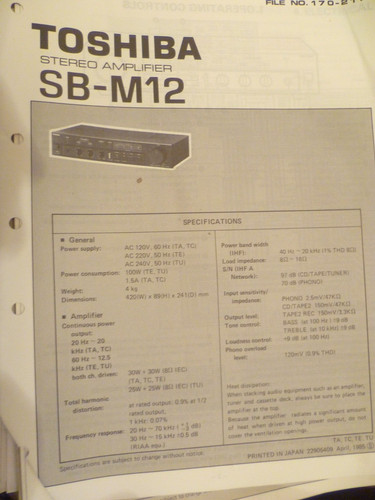 Amplificatore stereo toshiba - amplificatore,