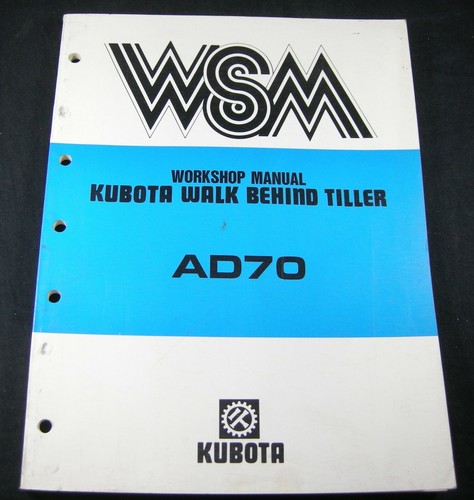 Kubota ad70 tiller walk behind - kubota,